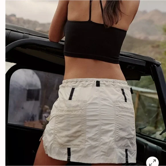 Fp movement cream moonbeam skort with Black Accents - Picture 2 of 5